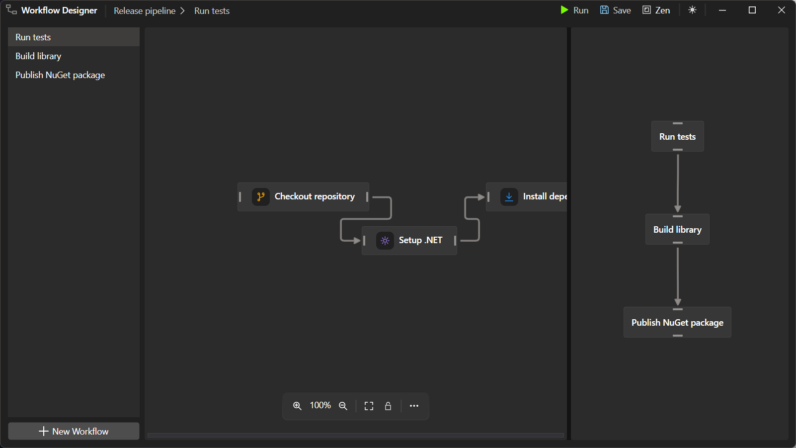 Nodify.Avalonia workflow designer example